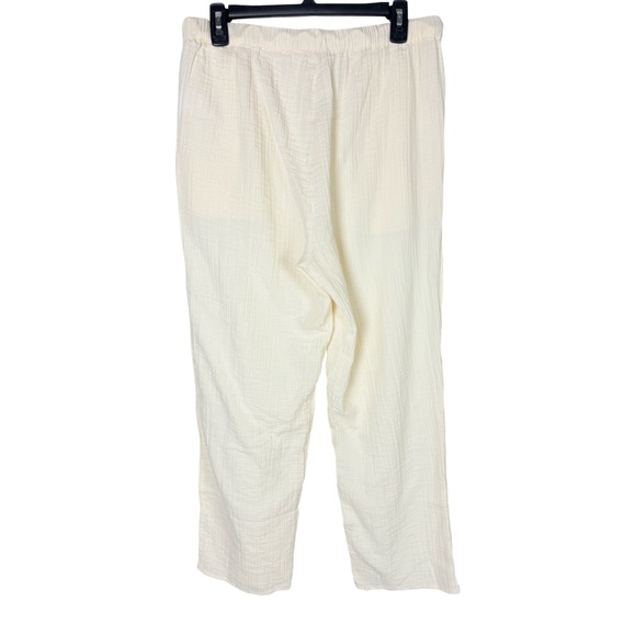 Quince Cotton Gauze Straight Leg Pants In Vintage Cream Size M Women’s - Picture 6 of 11